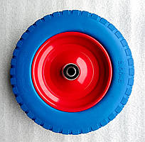 Колесо для тачки 4.00-8 пінополіуретанове під вісь 17мм