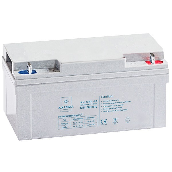 Акумулятор гелевий AXIOMA energy AX-GEL-65 (65 A/год., 12 В)