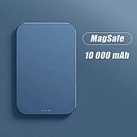 Бездротовий Повербанк MagSafe Power Bank для iPhone 10000mAh 20W Магсейф Павербанк з бездротовою зарядкою Navy Blue