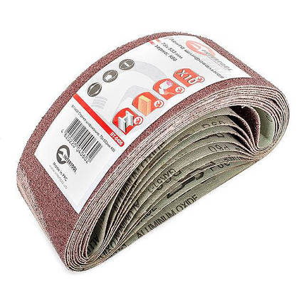 Стрічка шліфувальна 75*533 мм, К60, 10 од. INTERTOOL BT-0406, фото 1