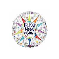 Фольгована кулька Anagram 18"(45 см) Коло "Happy New Year!" 6