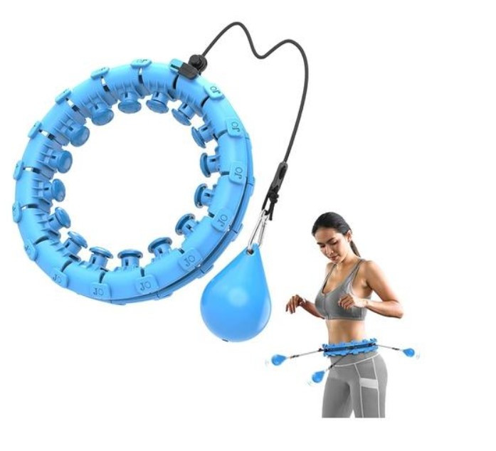 Хулахуп, масажний обруч Intelligent Hulahoop 8767, блакитний, фото 1
