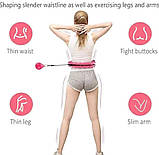 Хулахуп, масажний обруч Intelligent Hulahoop 8767, блакитний, фото 3