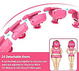 Хулахуп, масажний обруч Intelligent Hulahoop 8767, блакитний, фото 5