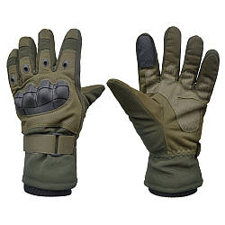 Рукавички зимові тактичні з сенсорним пальцем, розмір М / Теплі водонепроникні рукавички на хутрі