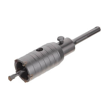Комплект: Свердло корончасте по бетону 40 мм + Перехідник SDS Plus 100 мм INTERTOOL SD-7040, фото 1