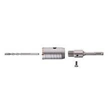 Комплект: Свердло корончасте по бетону 40 мм + Перехідник SDS Plus 100 мм INTERTOOL SD-7040, фото 5