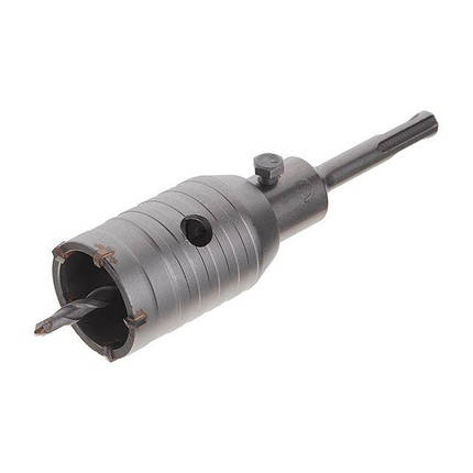 Комплект: Свердло корончастот для бетону 46 мм + Перехідник SDS Plus 100 мм INTERTOOL SD-7046, фото 1