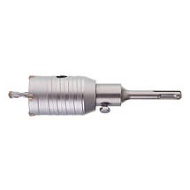 Комплект: Свердло корончастот для бетону 46 мм + Перехідник SDS Plus 100 мм INTERTOOL SD-7046, фото 4