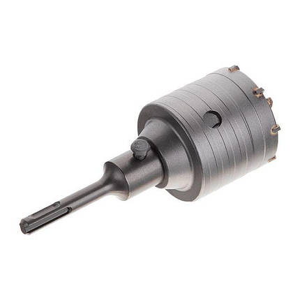 Комплект: Свердло корончастот для бетону 65 мм + Перехідник SDS Plus 100 мм INTERTOOL SD-7065, фото 3