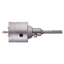 Комплект: Свердло корончастот для бетону 65 мм + Перехідник SDS Plus 100 мм INTERTOOL SD-7065, фото 4