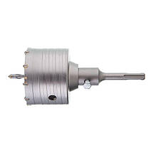 Комплект: Свердло корончастот для бетону 80 мм + Перехідник SDS Plus 100 мм INTERTOOL SD-7080, фото 4
