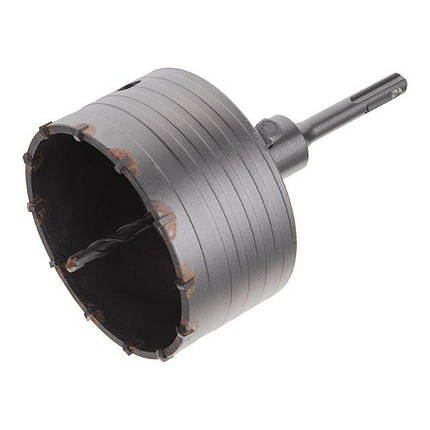 Комплект: Свердло корончастот для бетону 105 мм + Перехідник SDS Plus 100 мм INTERTOOL SD-7105, фото 1