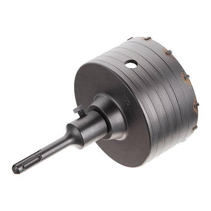 Комплект: Свердло корончастот для бетону 105 мм + Перехідник SDS Plus 100 мм INTERTOOL SD-7105, фото 3