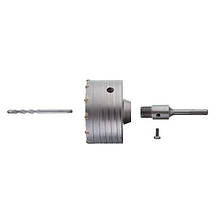 Комплект: Свердло корончастот для бетону 105 мм + Перехідник SDS Plus 100 мм INTERTOOL SD-7105, фото 5