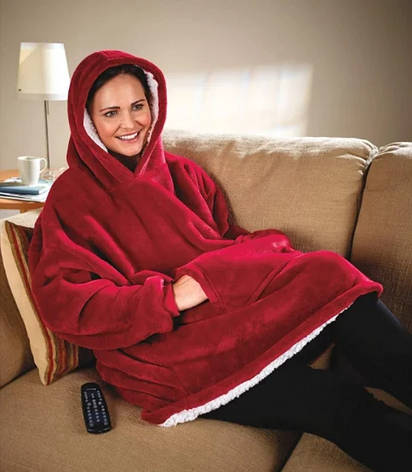Плед толстовка з капюшоном Huggle Hoodie Blanket, фото 1