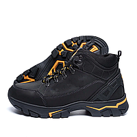 Чоловічі зимові шкіряні черевики Black