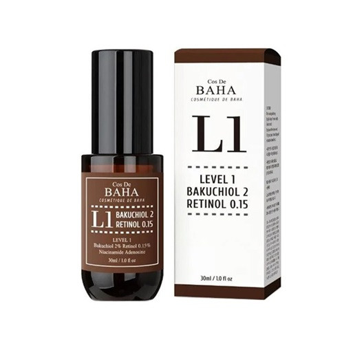 Cos De BAHA L1 Bakuchiol&Retinol Serum Омолоджувальна сироватка з бакучіолом і ретинолом, 30 мл