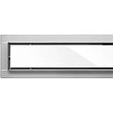 Трап підлоговий лінійний з нержавіючої сталі WET-DRY WHITE GLASS (70х 7х 2) сифон - 52 мм FALA 71611, фото 4