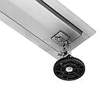 Трап підлоговий лінійний з нержавіючої сталі WET-DRY WHITE GLASS (70х 7х 2) сифон - 52 мм FALA 71611, фото 7