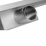 Трап підлоговий лінійний з нержавіючої сталі WET-DRY WHITE GLASS (70х 7х 2) сифон - 52 мм FALA 71611, фото 8