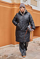 Зимнее теплое женское пальто куртка ЗИМА Ткань: плащевка Лаке на синтепоне 200 +100 Размер 48-50 52-54 56-58