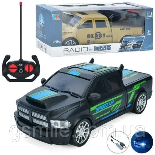 Машинка джип з пультом дистанційного керування Dodge Ram 555-5D (з акумулятором, 25 см, 2 кольори)