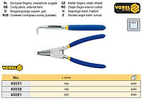 Съемник стопорных колец Польша гнутый разжим l=180 мм VOREL-43056