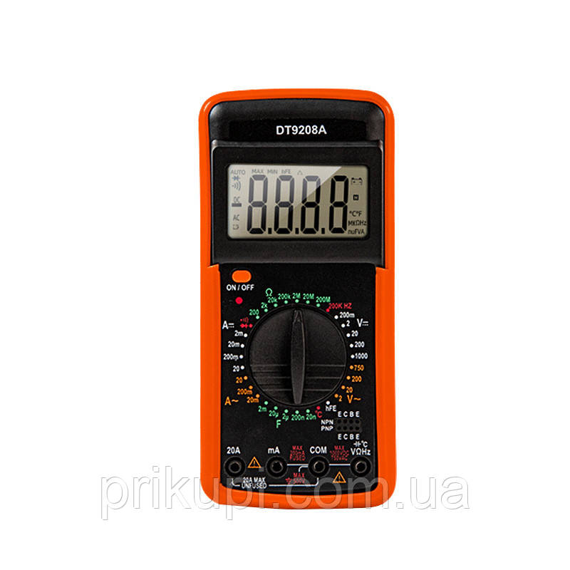 Мультиметр — тестер DT9208A з термопарою, фото 1