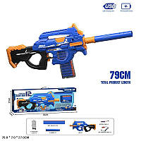 Игрушечный Автомат бластер Nerf с присосками, аккумулятор, USB зарядное