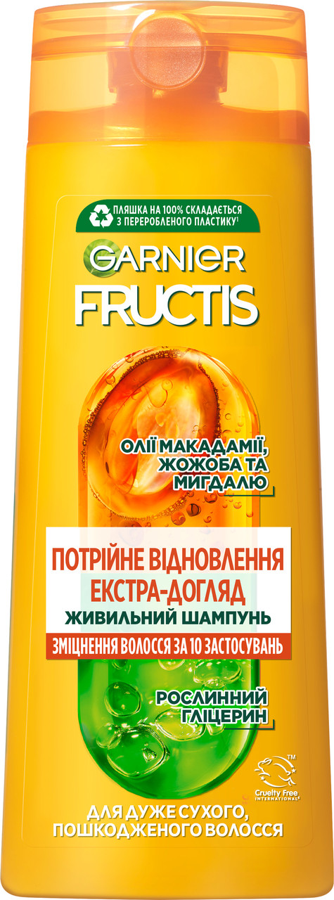 Шампунь-масло Garnier Fructis "Потрійне відновлення" (400мл.)