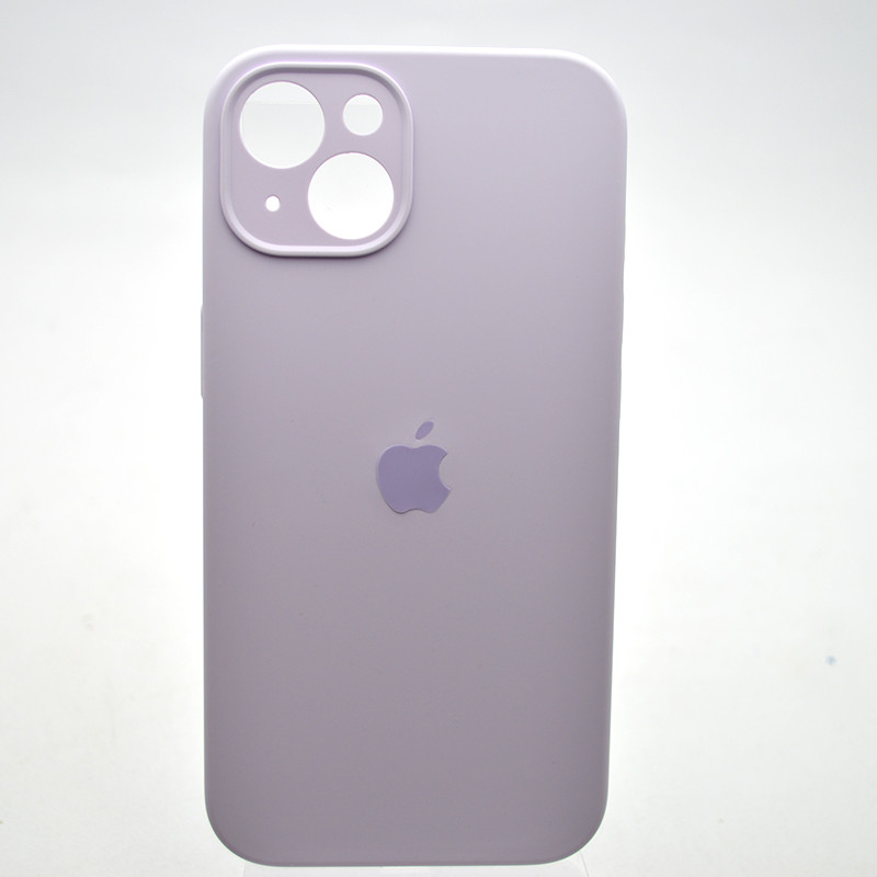 Силіконовий чохол накладка Silicon Case Full Camera для iPhone 15 Plus Light Purple, фото 1