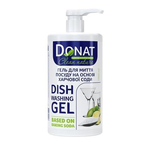 Гель для миття посуду Donat 1л на основі харчової соди - фото 1 - id-p2040108271