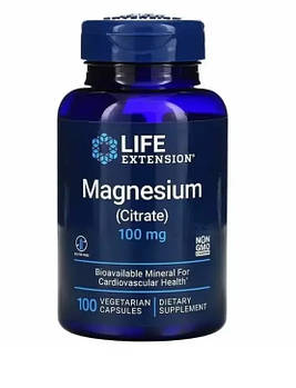 Магнію цитрат Life Extension Magnesium (Citrate) 100 мг, 100 капсул