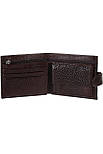 Шкіряне чоловіче портмоне Desisan 087-9 коричневе, фото 3