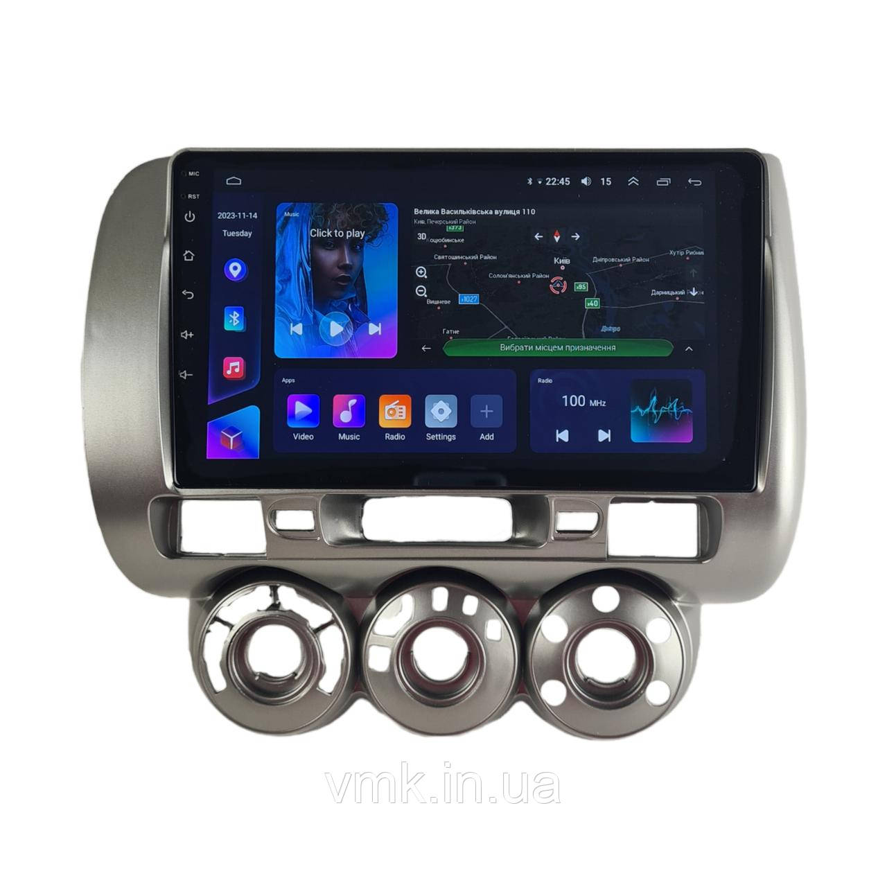 Андроїд Магнітола Honda Jazz 2001-2009 - 4G XyAuto 8core DSP Sound CarPlay Android