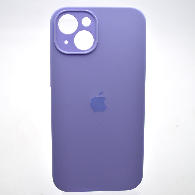 Силіконовий чохол накладка Silicon Case Full Camera для iPhone 15 Plus Lilac, фото 1
