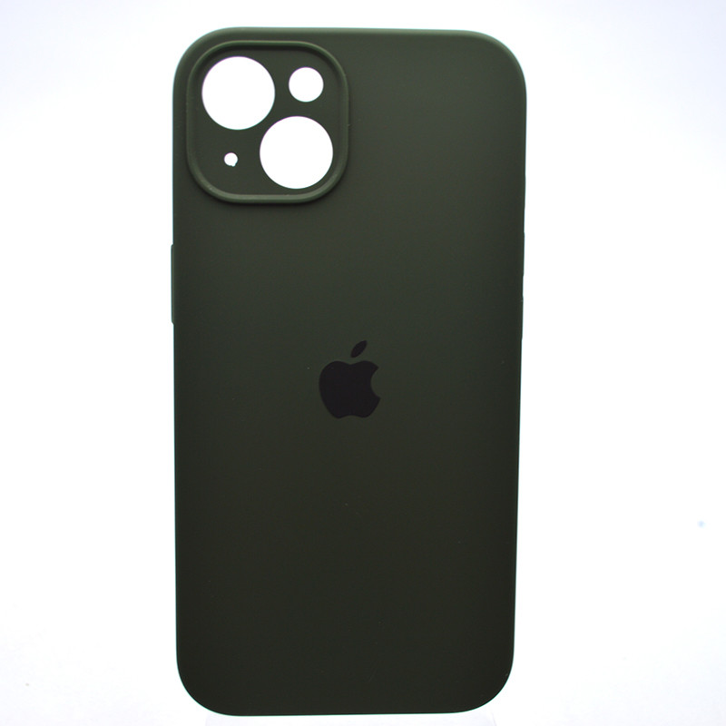 Силіконовий чохол накладка Silicon Case Full Camera для iPhone 15 New Green, фото 1