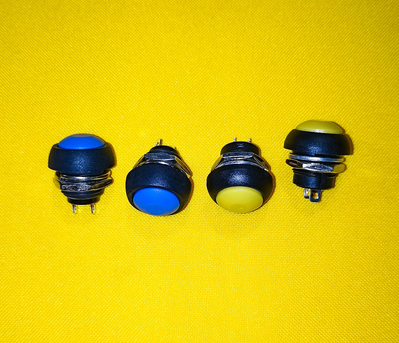 Кнопка запуску без фіксації PBS-33B 12MM Синя, фото 1