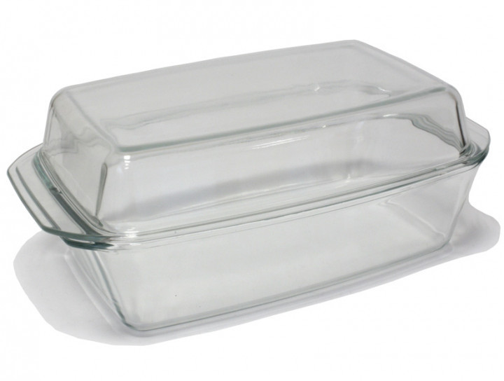 Каструля прямокутна скляна Ristal 3 літра, фото 1
