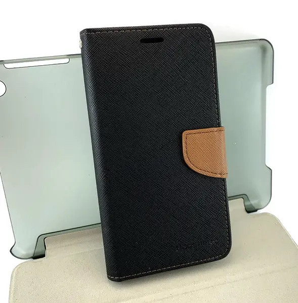 Чехол книжка для Samsung J730 / J7 (2017) противоударный с магнитом Goospery Case чёрный - фото 2 - id-p638081727