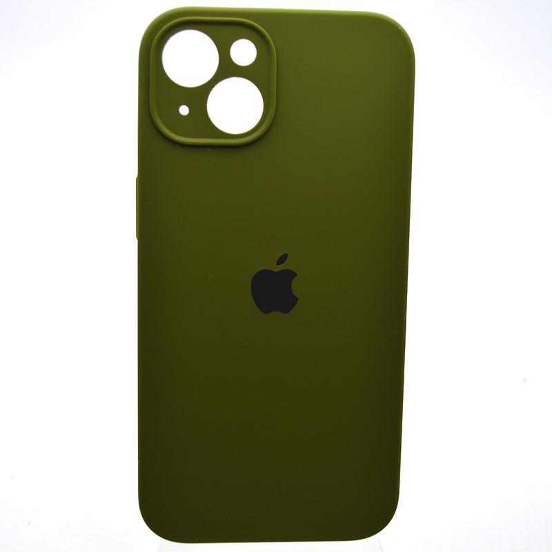 Силіконовий чохол накладка Silicon Case Full Camera для iPhone 15 Pine Forest Green, фото 1