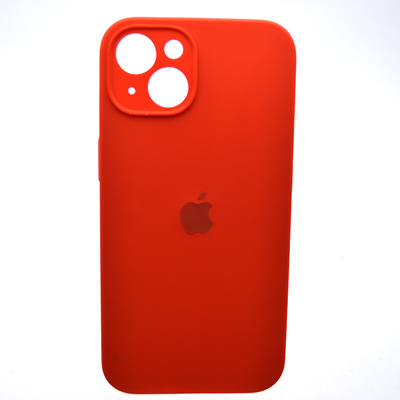 Силіконовий чохол накладка Silicon Case Full Camera для iPhone 15 Plus Red, фото 1