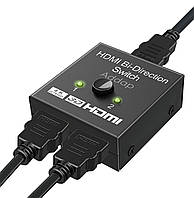 HDMI разветвитель двунаправленный Bi-Direction Switch на 2 порта Addap HVS-03 | переключатель +коммутатор 2 в1