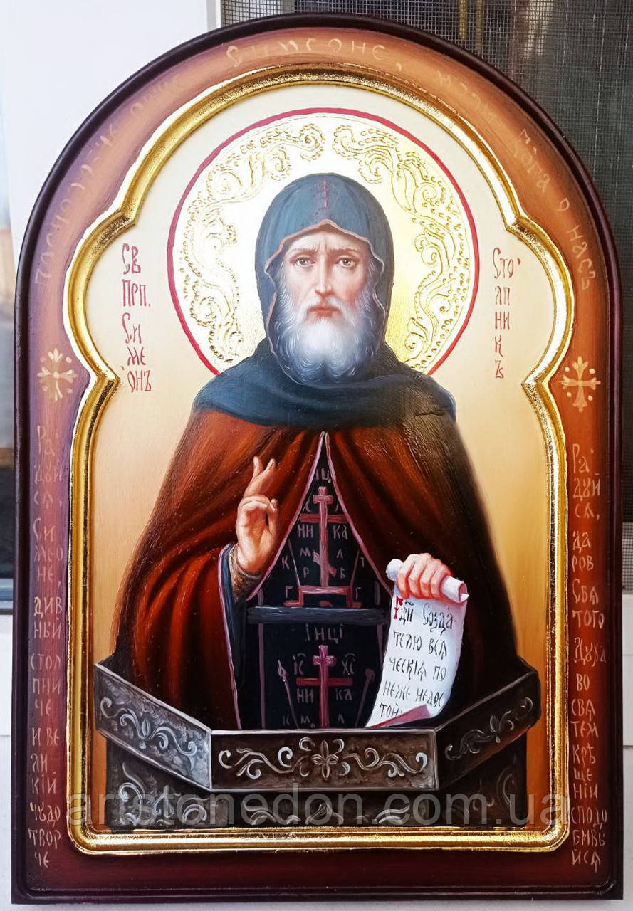 Ікона писана Преподобний Симеон Стовпник, фото 1