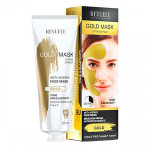 Золота маска для обличчя Ліфтинг-ефект Revuele Gold Mask Lifting Effect 80 мл