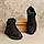 Чоловічі зимові шкіряні черевики Classic Black, фото 8