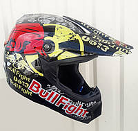 Шлем кроссовый Bull Figter для Эндуро ATV Pit Bick + очки в подарок