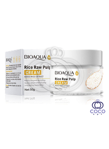 Крем для обличчя з екстрактом рису Bioaqua Rice Raw Pulp Cream, 50 г