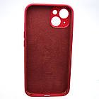Силіконовий чохол накладка Silicon Case Full Camera для iPhone 15 Rose Red, фото 2